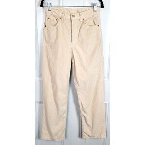 Levi's Corduroy Ribcage Straight Leg Pants Size 26